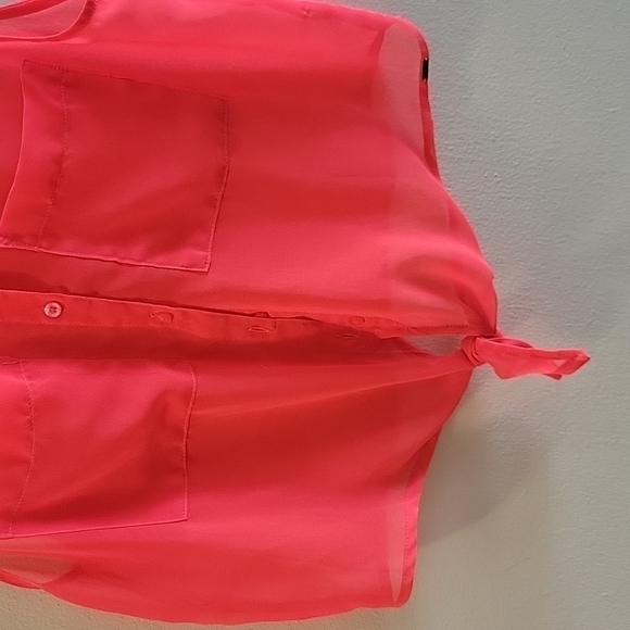 GARAGE Sleeveless Sheer Shirt S - Picture 4 of 4